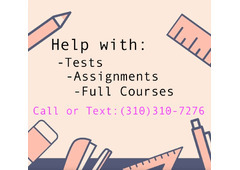 Hire an expert to help you with online courses and tests!