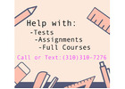 Hire an expert to help you with online courses and tests!