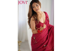 Latest Designer Cotton Ready to Wear Saree for Women | JOVI India